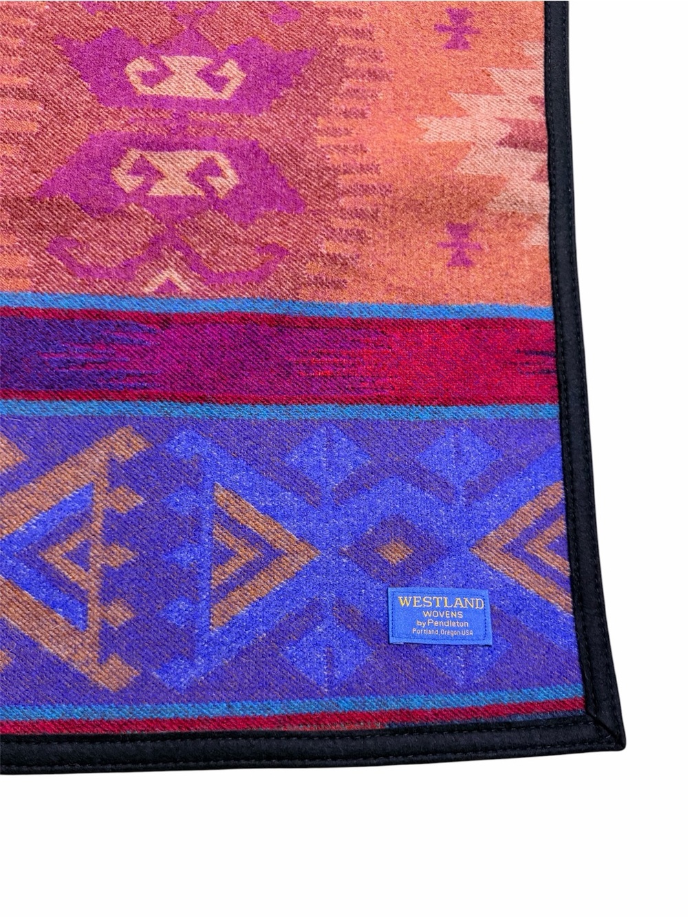 Pendleton Westland Wool Throw 60X60 Vintage Multicolor Geometric Southwestern - Picture 3 of 4